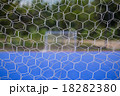 Goal net with blurred of futsal court 18282380
