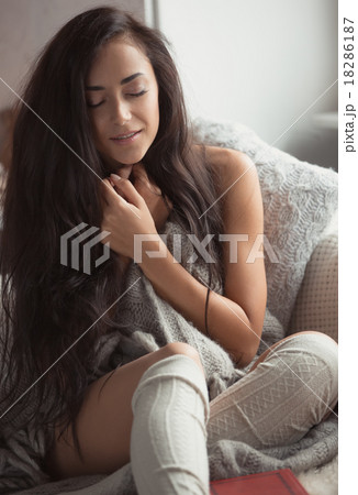 Young woman at home 18286187
