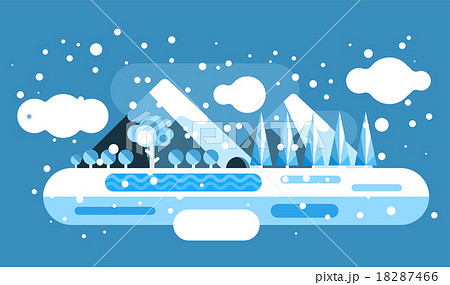 Abstract outdoor winter landscape 18287466