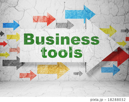 Business concept: arrow with Business Tools on 18288032