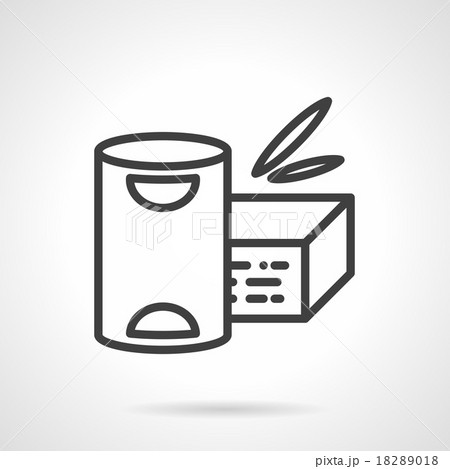 Baby powder milk simple line vector icon Baby powder milk simple line vector icon 18289018