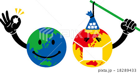 地球と地球温暖化 擬人化のイラスト素材 18289433 Pixta