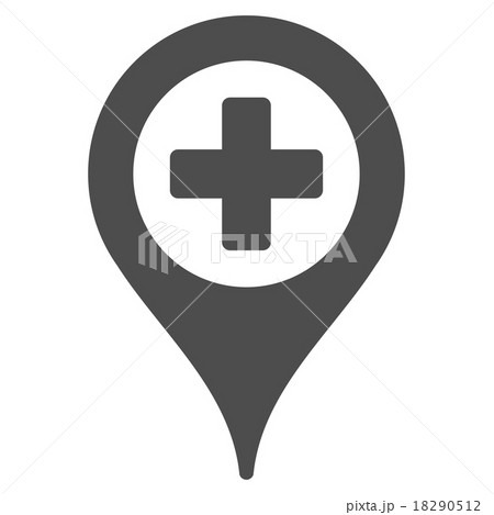 Hospital Map Pointer Icon Hospital Map Pointer Icon 18290512