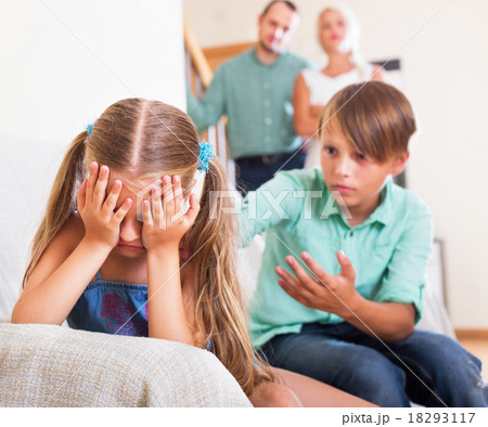 Quarrel between kids Quarrel between kids 18293117