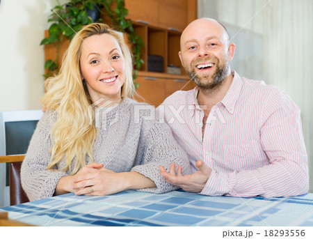 Portrait of loving couple indoor Portrait of loving couple indoor 18293556