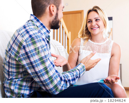 Boy and girl are talking Boy and girl are talking 18294624