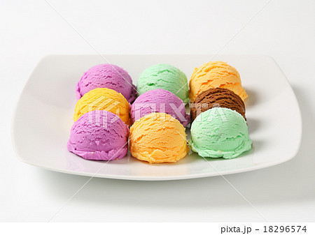Assorted ice cream Assorted ice cream 18296574