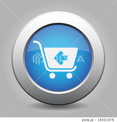 blue button - shopping cart back 18301976