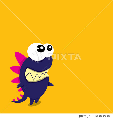 Vector cartoon funny dragon. Cartoon Dinosaur. 18303930