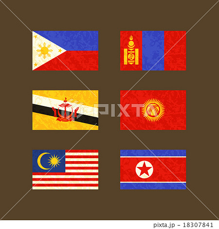 Flag of Philippines, Brunei, Malaysia, Mongolia... Flag of Philippines, Brunei, Malaysia, Mongolia... 18307841