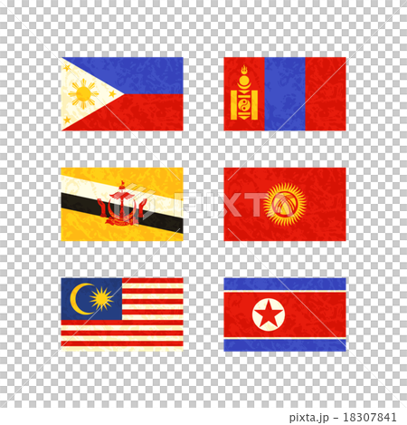 Flag of Philippines, Brunei, Malaysia, Mongolia... Flag of Philippines, Brunei, Malaysia, Mongolia... 18307841