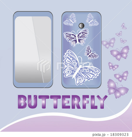Smartphone butterfly Smartphone butterfly 18309323