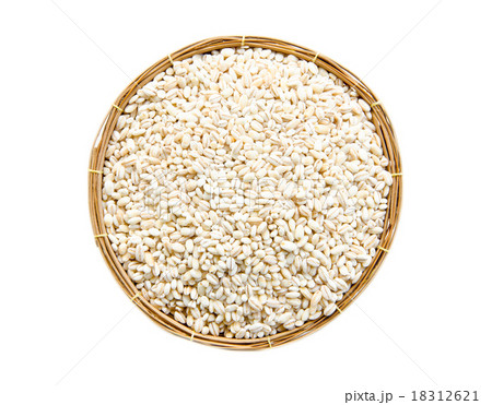 barley grit in weave basket. barley grit in weave basket. 18312621