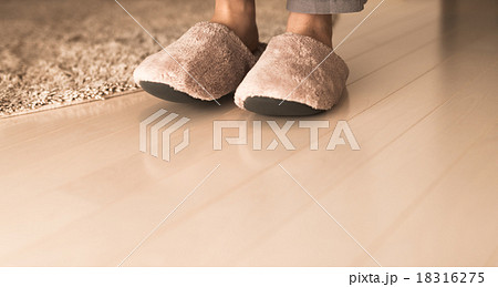 ルームシューズ もこもこ の写真素材