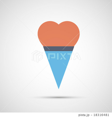 Icon ice cream isolated on white background 18316481