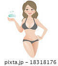 豊胸 Hourglass woman with silicone gel 18318176
