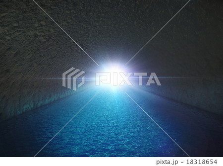 sea cave flare tunnel 18318654