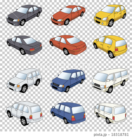 Illustration of a passenger car 18318781