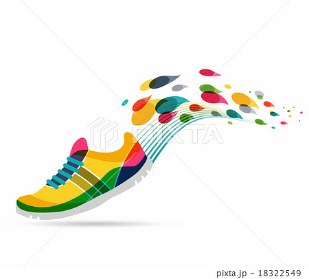 Vector Poster Running And Sportのイラスト素材