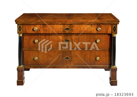 Old original vintage wooden chest  Regency period 18323693
