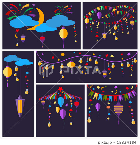 Holiday greeting cards flashlight, ball star Holiday greeting cards flashlight, ball star 18324184