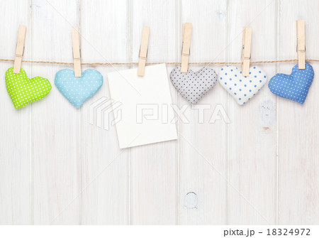 Photo frame and valentines toy hearts Photo frame and valentines toy hearts 18324972
