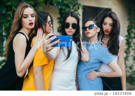 five beautiful young girls 18325606