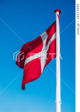 Denmark flag on a pole Denmark flag on a pole 18325690