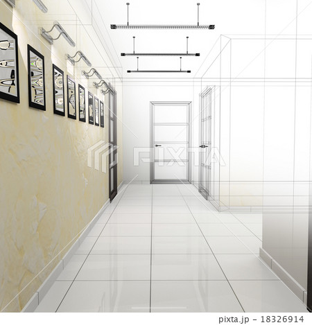 Corridor in modern office 18326914