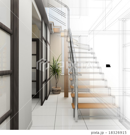 Corridor in modern office 18326915