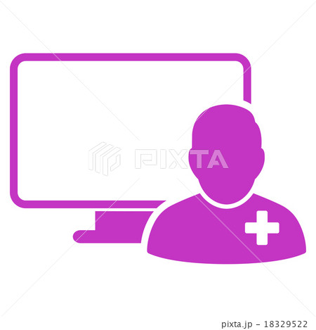 Online Doctor Icon Online Doctor Icon 18329522