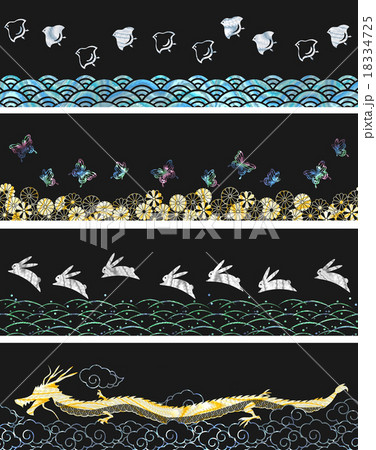 螺鈿細工ボーダー詰め 18334725