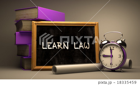 Learn Law - Chalkboard with Inspirational Text. Learn Law - Chalkboard with Inspirational Text. 18335459