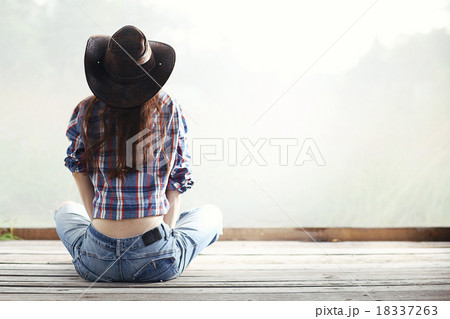 woman wild west white background woman wild west white background 18337263