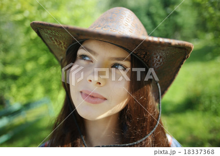 brunette in a rustic style brunette in a rustic style 18337368