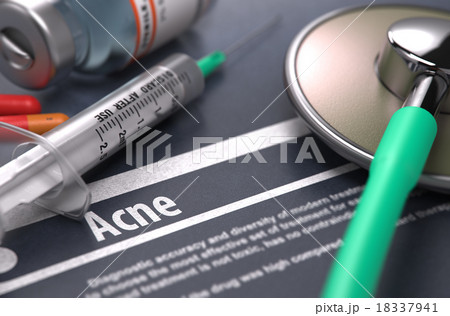 Diagnosis - Acne. Medical Concept. 18337941