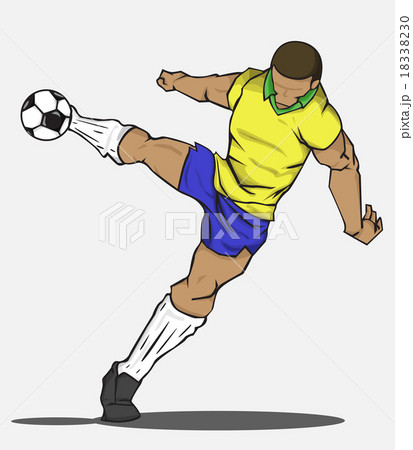 Soccer players collection. Vector design 18338230