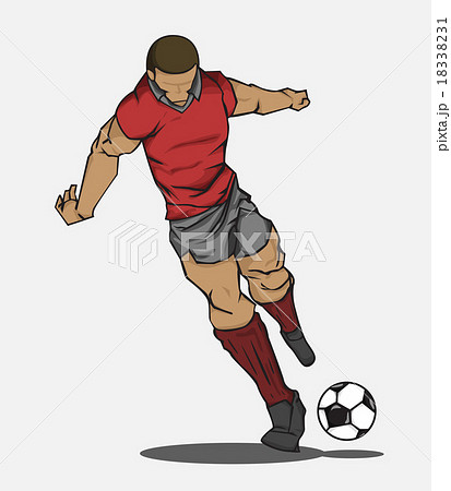 Soccer players collection. Vector design 18338231