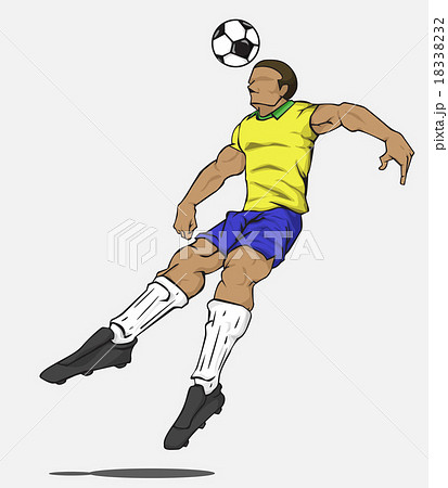 Soccer players collection. Vector design 18338232