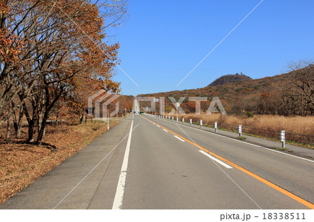 榛名山の直線道路 榛名山の直線道路 18338511