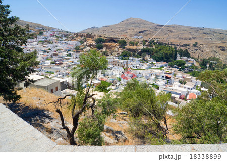 Lindos with the castle above 18338899
