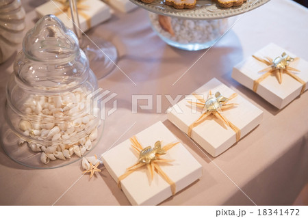Table setting in nautical style Table setting in nautical style 18341472