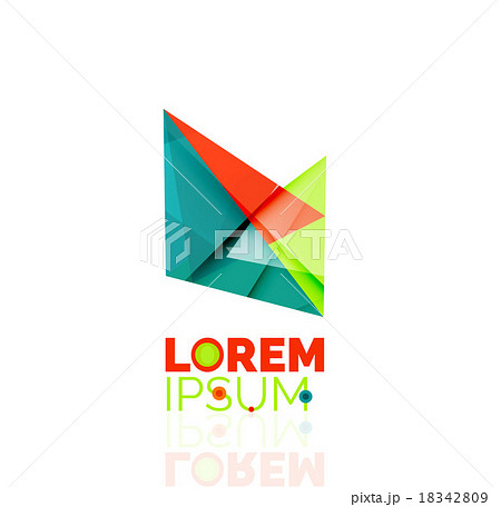 Logo, abstract geometric business icon 18342809