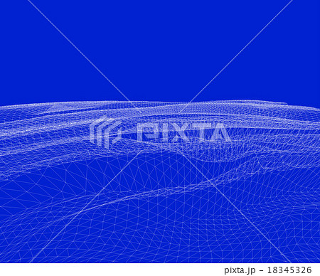 Water Surface. Wavy Grid Vector Background Water Surface. Wavy Grid Vector Background 18345326