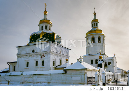 Silhouette of Kostroma Ipatievsky monastery.Russia 18346134