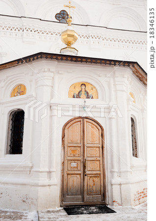 Silhouette of Kostroma Ipatievsky monastery.Russia 18346135