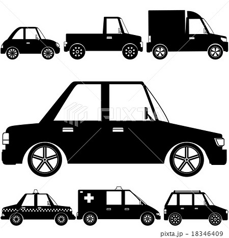 Silhouette vehicle symbol Silhouette vehicle symbol 18346409