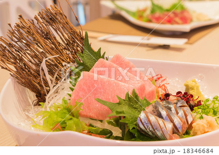 Otoro sashimi (Maguro) and shin samma sashimi Otoro sashimi (Maguro) and shin samma sashimi 18346684