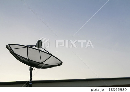 Satellite dish on the roof 18346980