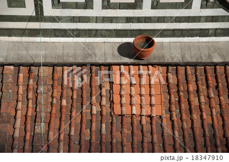 Old tiled roofs in italy 18347910